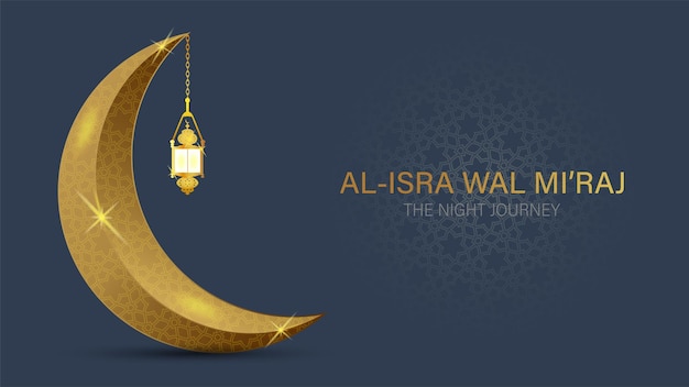 Vector Illustration of AlIsra wal Mi'raj