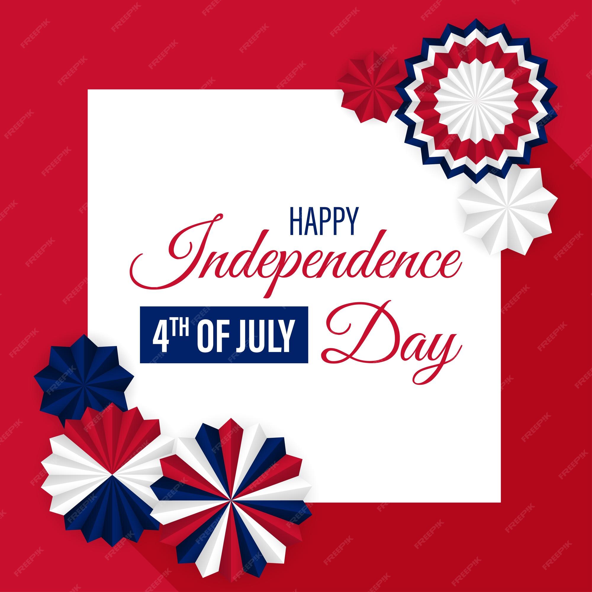 Premium Vector Vector illustration of american independence day 4