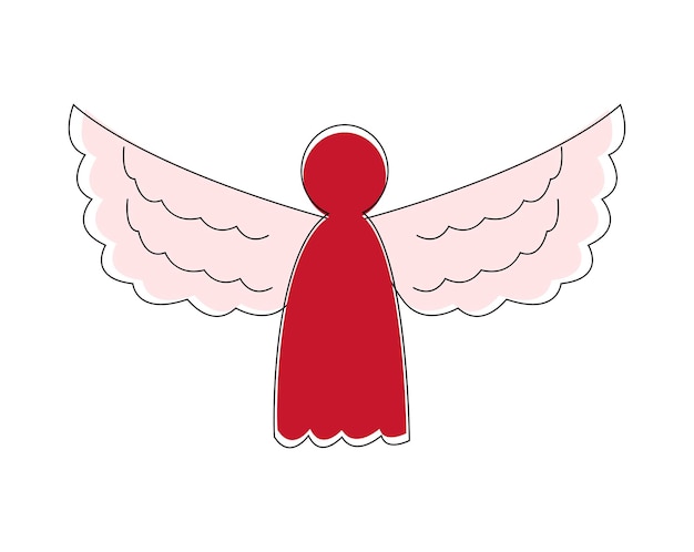 Vector illustration of angel