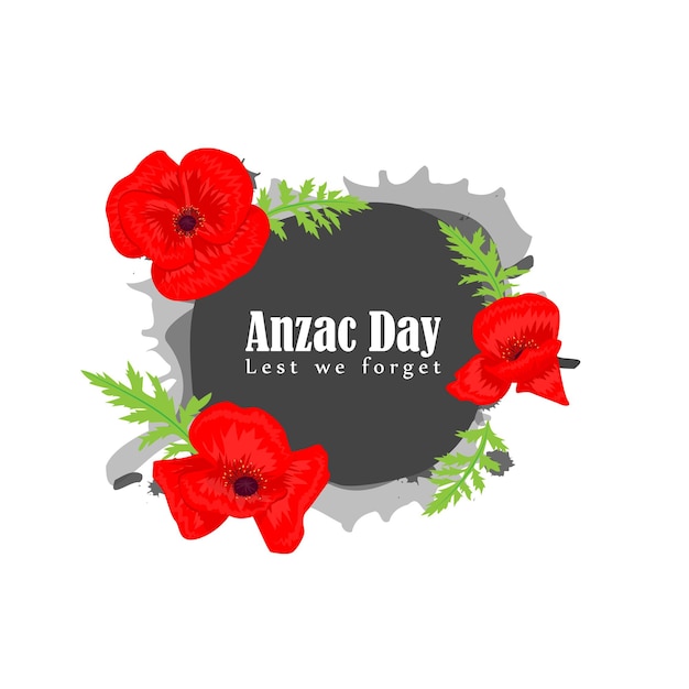 Vector illustration of Anzac Day banner