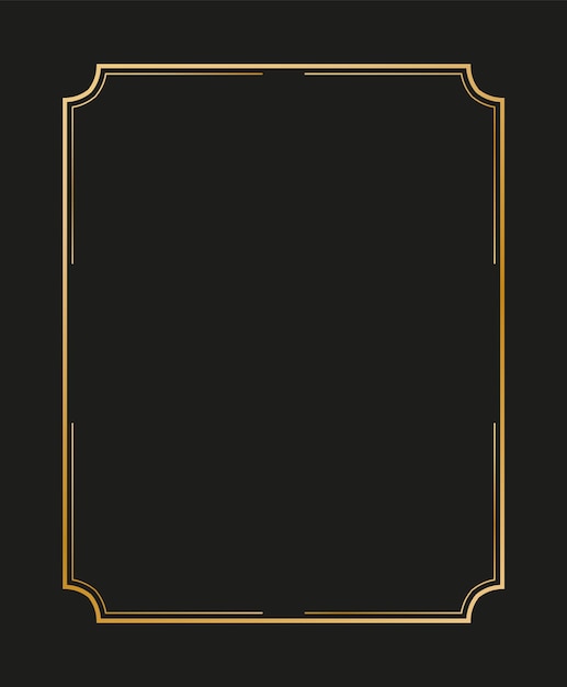 Vector vector illustration of art deco borders and frames. creative pattern in the style of the 1920s for your design. eps