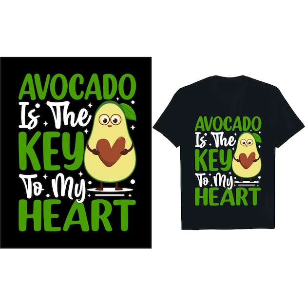 Vector illustration Avocado tshirt design