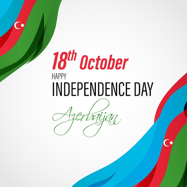 Vector illustration for Azerbaijan independence day.