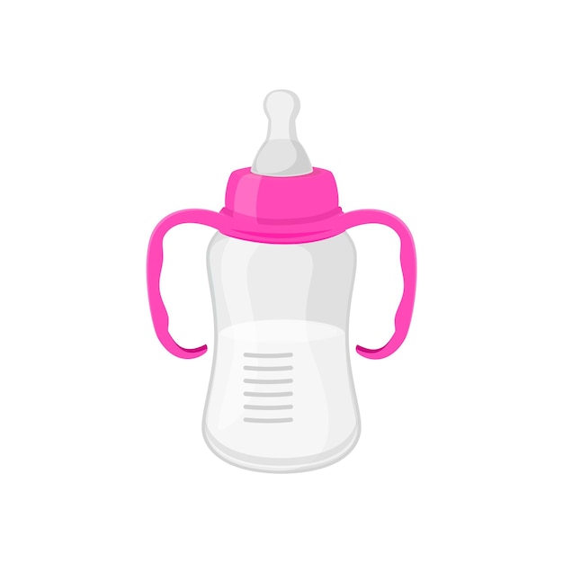 Vector illustration of baby milk bottle