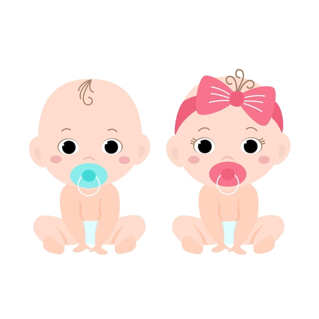 Vector illustration of baby