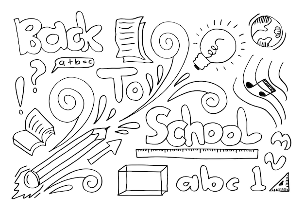 Vector illustration of back to school Good for wrapping paper and website wallpapers