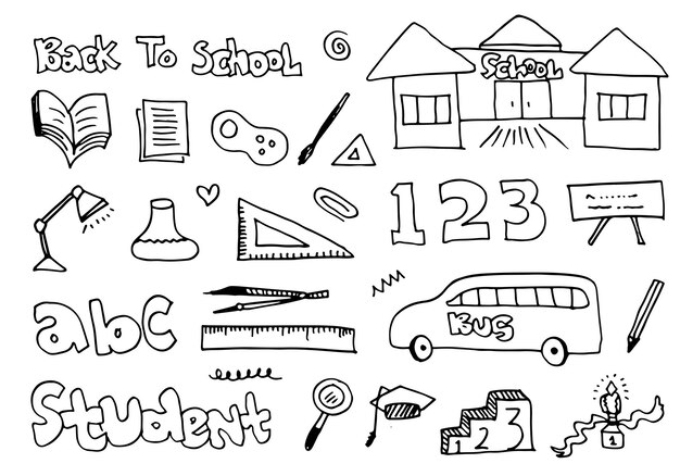 Vector illustration of back to school good for wrapping paper and website wallpapers