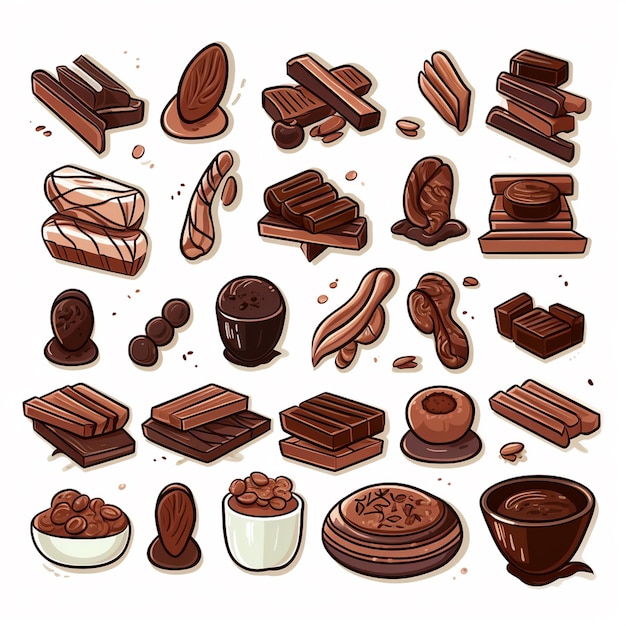 Vector vector illustration background sweet dessert design food tasty chocolate art graphic