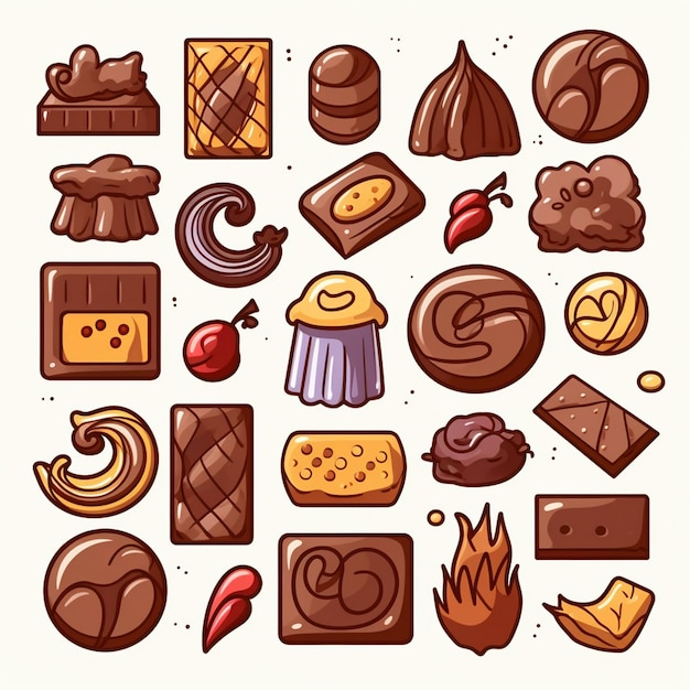 ベクトル ベクトル イラスト背景甘いデザート デザイン食品おいしいチョコレート アート グラフィック