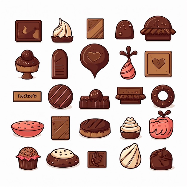 Vector vector illustration background sweet dessert design food tasty chocolate art graphic