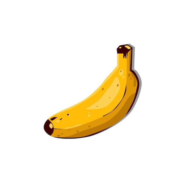 Illustrazione vettoriale di una banana come buon nutriente per il corpo