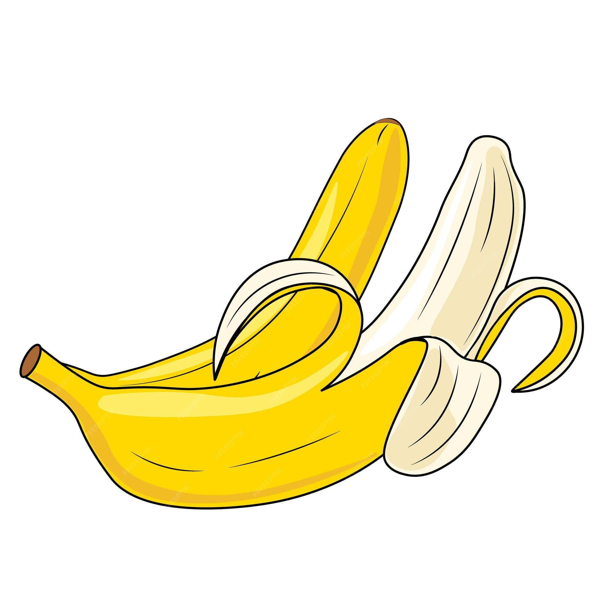 fruit banana cartoon vector object 4557519 Vector Art at Vecteezy