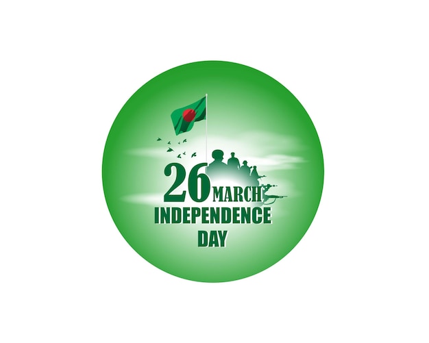Векторная иллюстрация для счастливого дня независимости Бангладеш