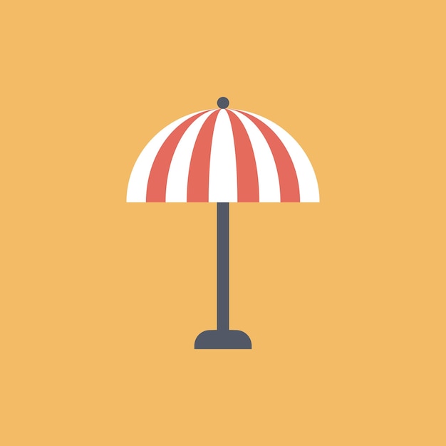 Vector illustration of beach umbrella icon