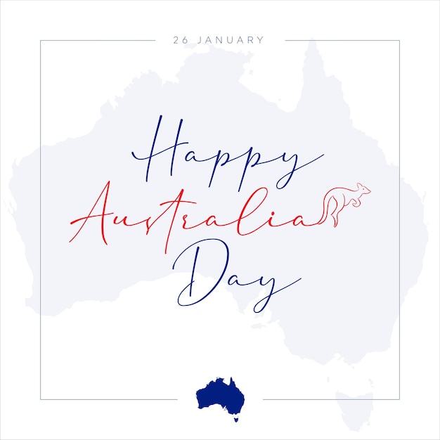 Vector illustration of a beautiful background for Happy Australia day.