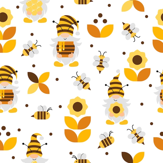 Vector illustration of bees