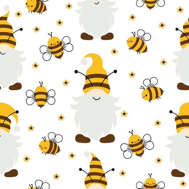 Vector illustration of bees