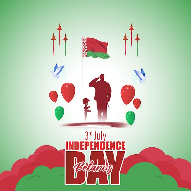 Vector illustration for belarus independence day