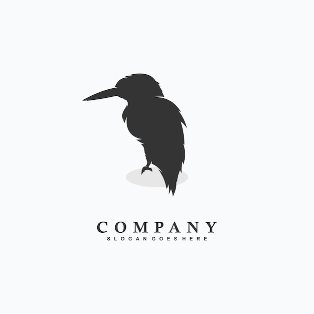 Vector vector illustration of bird logo design, bird silhouette