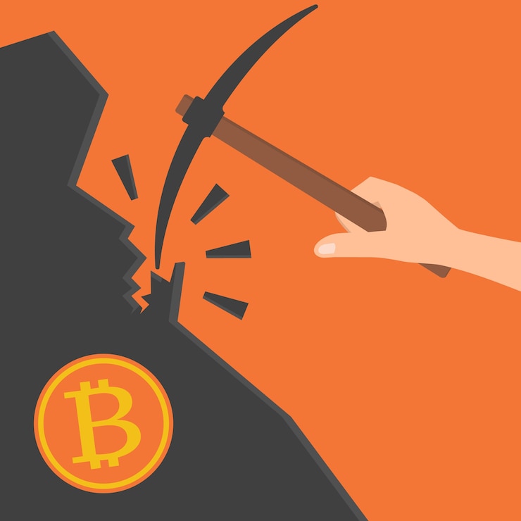 Vector ベクトル図bitcoinマイニングの概念