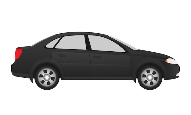 Vector vector illustration black car centra gm