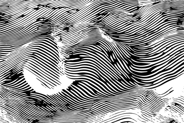 Vettore illustrazione vettoriale di texture digitali nere su sfondo bianco