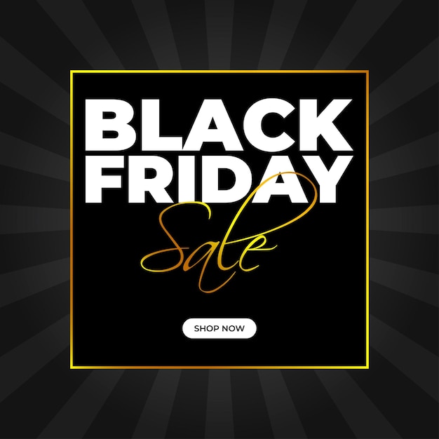 Vector illustration for black friday sale flyer banner offer template