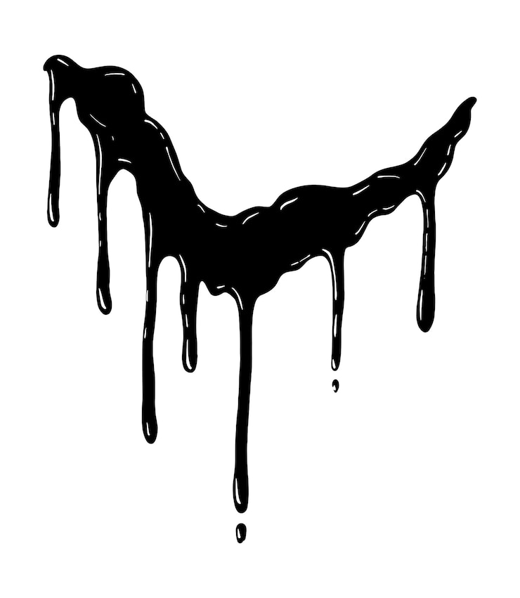 Vector vector illustration of black smudge