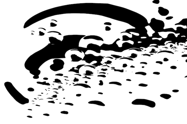 Vector vector illustration of black texture of bubbles on white background