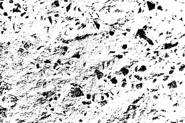 vector illustration of black and white rough grungy texture