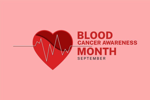 Vector illustration of Blood Cancer Awareness Month observed in September