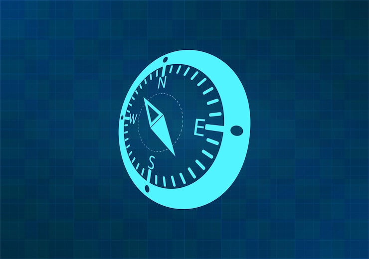 Vector vector illustration on blue background