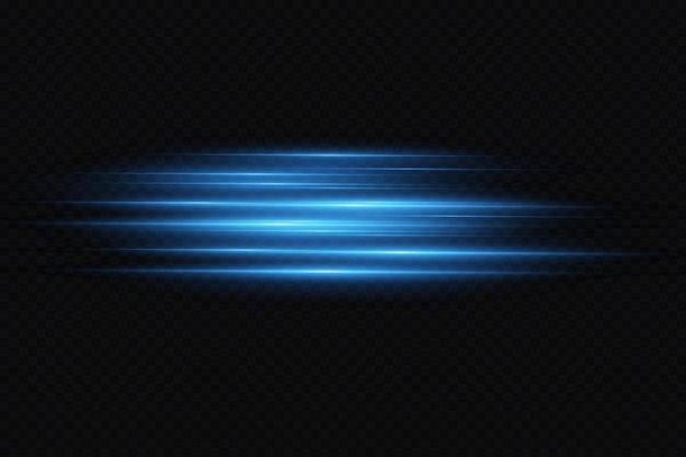 Vector illustration of a blue color light effect abstract laser beams of light chaotic neon rays