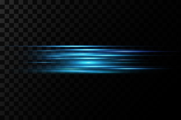 Vector illustration of a blue color Light effect Abstract laser beams of light Chaotic neon rays