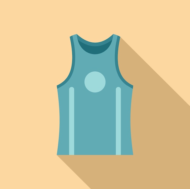 Vector vector illustration of a blue tank top