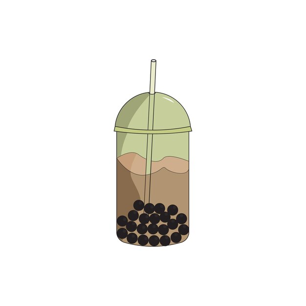 vector illustration for boba drink