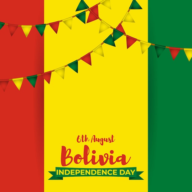 Vector illustration for bolivia independence day