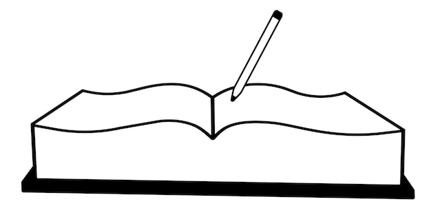 vector illustration of a book on a transparent background