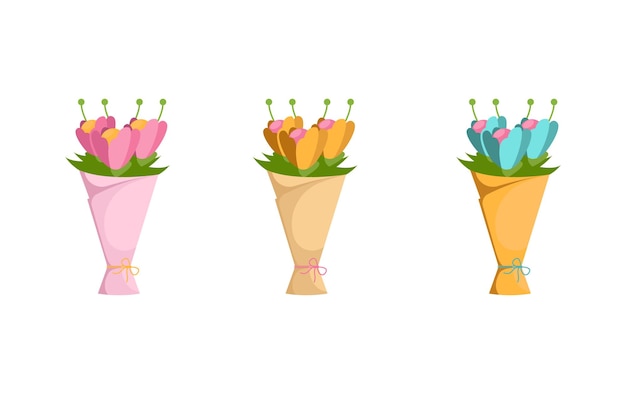 Vector illustration of bouqet of flowers