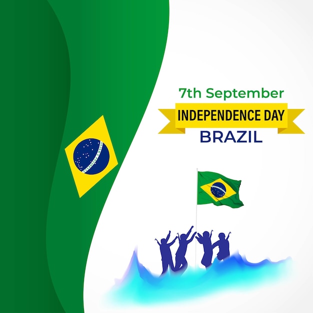 Illustrazione vettoriale per il giorno dell'indipendenza del brasile