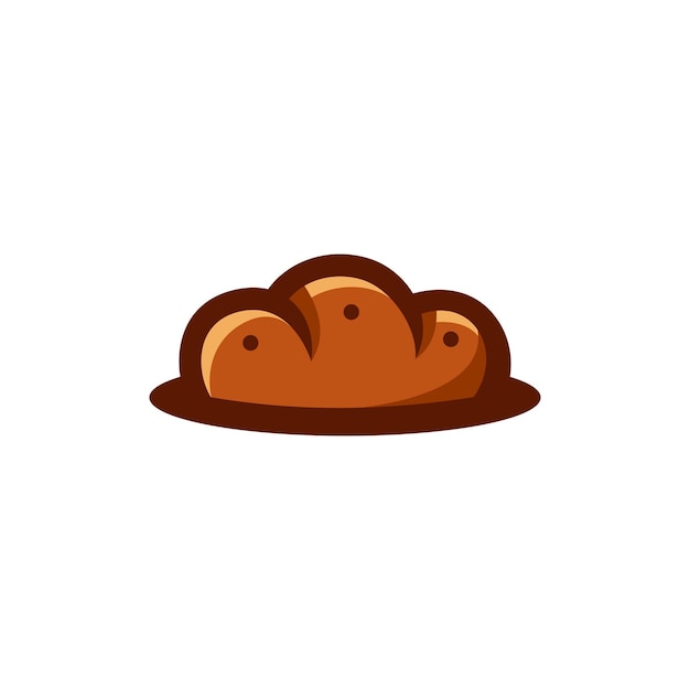 Векторная иллюстрация иконы хлеба, предназначенной для представления логотипа пекарни