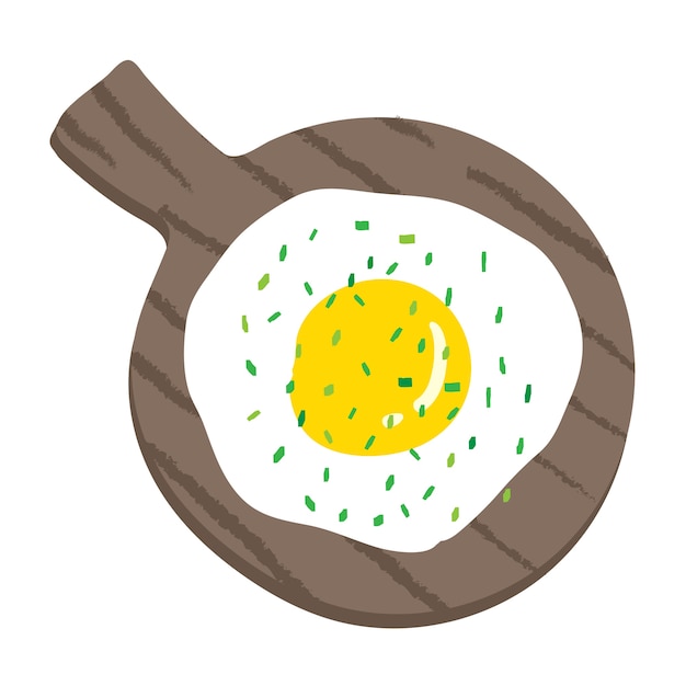 Vector illustration of Breakfast food