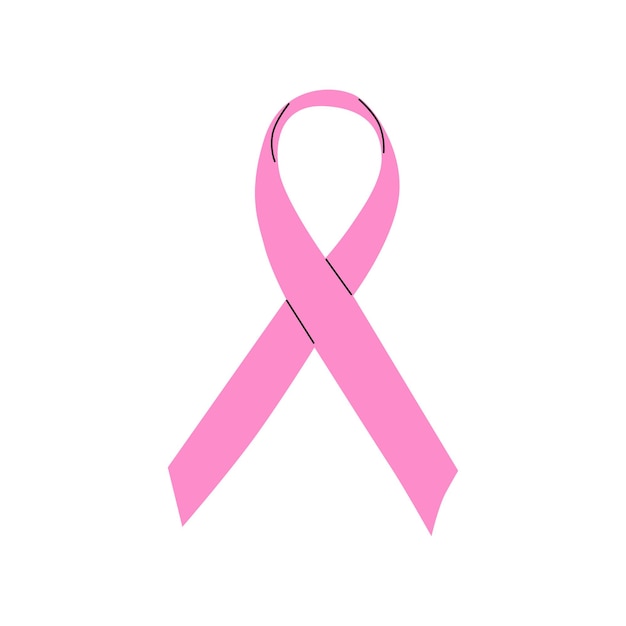 pink ribbon of breast cancer awareness vector design 4027582 Vector Art at  Vecteezy