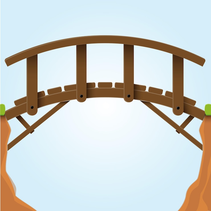Vector vector illustration bridge