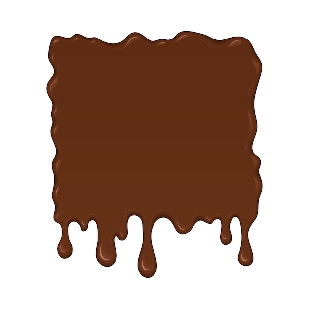 Vector illustration brown splash liquid