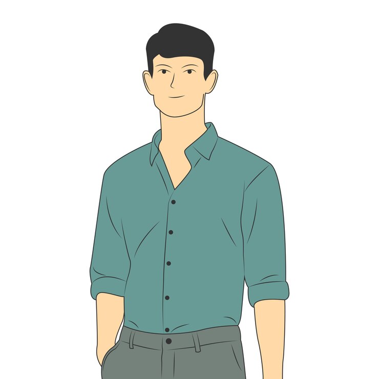 사무실 옷을 입고 사업가의 벡터 일러스트 레이 션