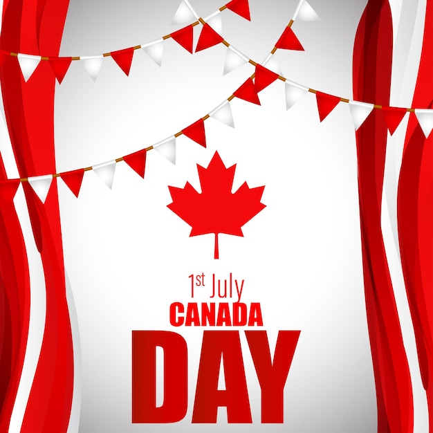 Vector illustration for Canada Day