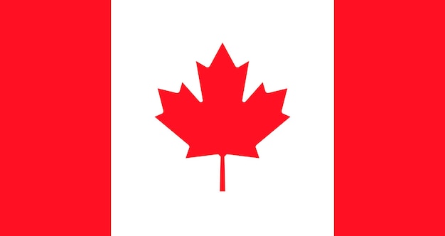 Vector vector illustration of canada national flag symbol