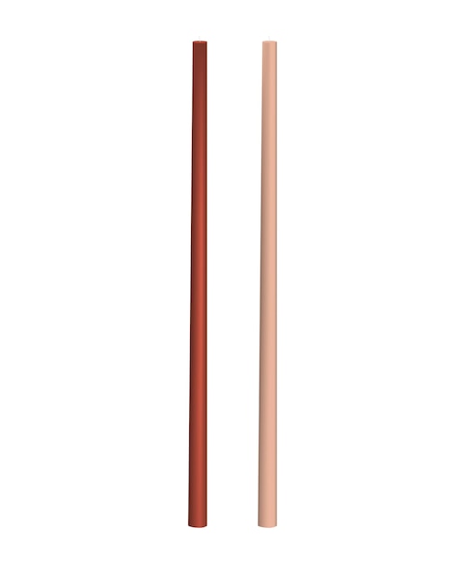 Vector illustration of candle and candlestick