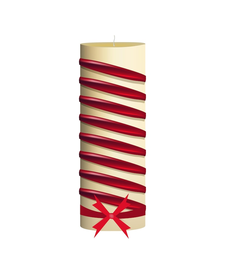 Vector vector illustration of candle and candlestick